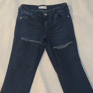 RSQ Blue Cutoff Stretch Jeans Girls Size 12